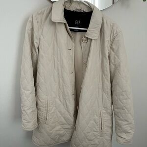 GAP Cream Quilted Jacket